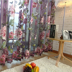 tullecurtain, Flowers, Door, printed