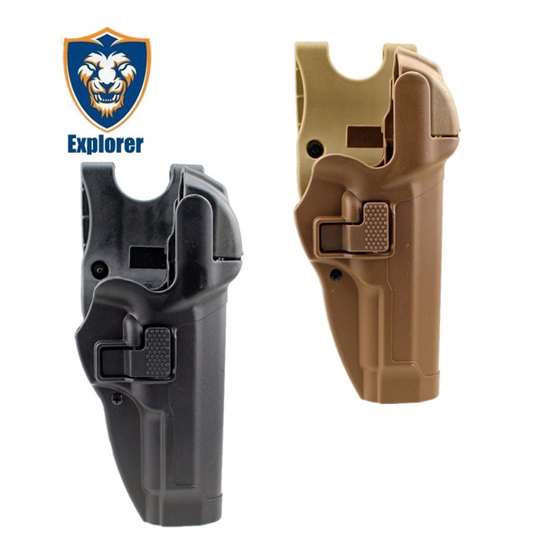 Tactical Level 3 Lock Right Hand Waist Belt Pistol Holster for Beretta M9 M92 