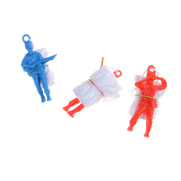 3 Piezas Juguete Infantil Figura De Soldado De Paracaídas 
