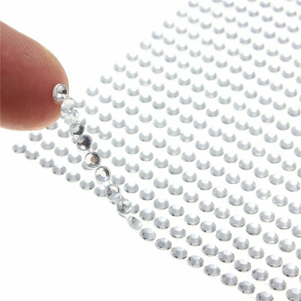 Excellent 504pcs 3mm Craft Self Adhesive Stick On Diamonte Sparkle Gems  Crystal Sticker Rhinestone For Mobile Phone Shell Craft