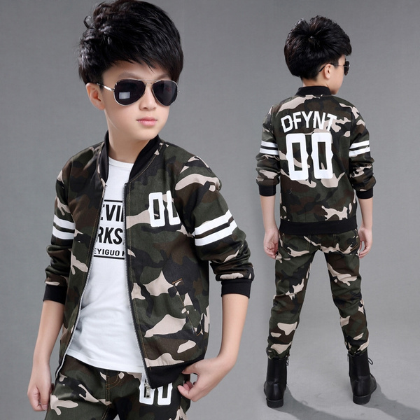 Ex Chain-store Boys Kids Childrens Hooded camouflage top 2 3 4 5 6 Years old 