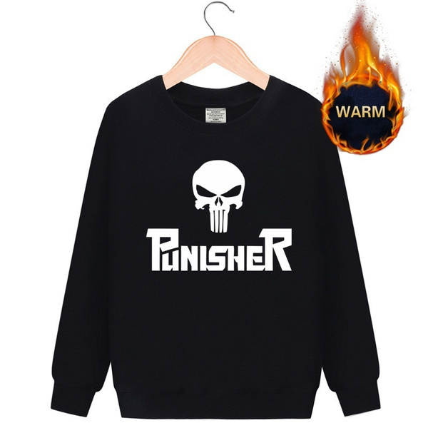 The Punisher Hoodie Thicken Sweater New Fashion Men s Fashion