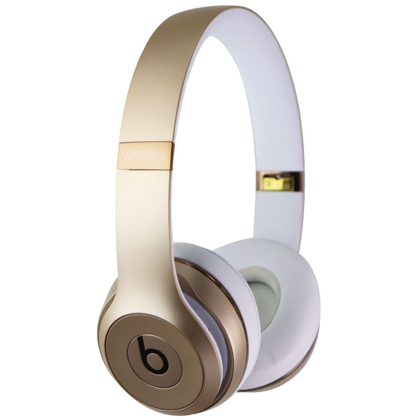 beats solo 3 wireless gold and white