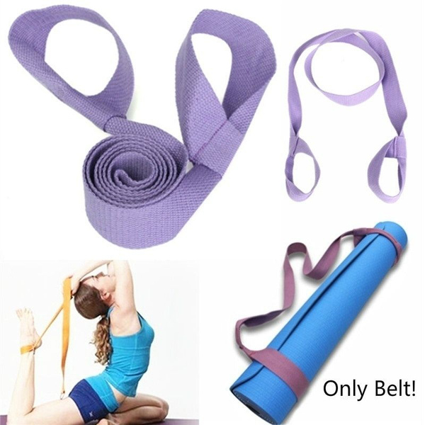 Yoga Mat Straps with Yoga Straps Exercise Mat Straps Rope Two-way Elastic 