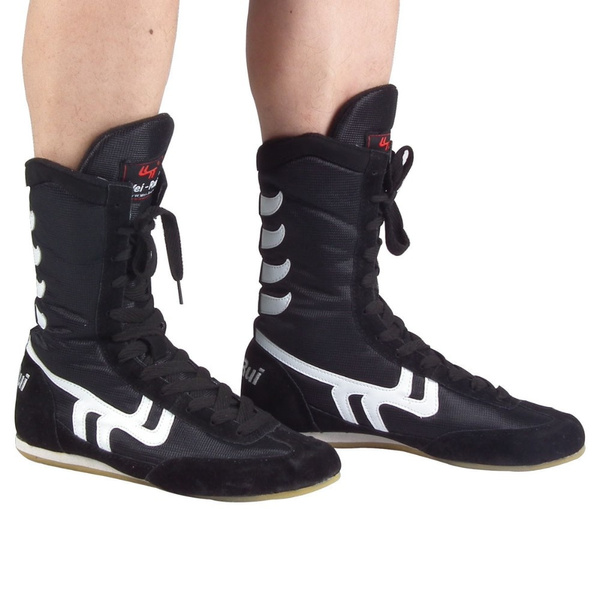 Details about   Men Professional Boxing Fighting Weightlifting Shoes Male Arch Support Boots 