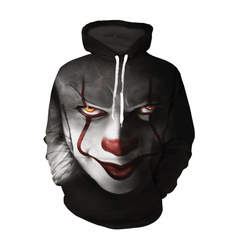 Jamickiki 2018 New Clown Rebirth Series 3D digital printing space cotton hooded sweatshirt