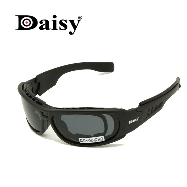 Polarized C5 Army Goggles Military Sunglasses 4 Lens Kit Ballistic Daisy Glasses 
