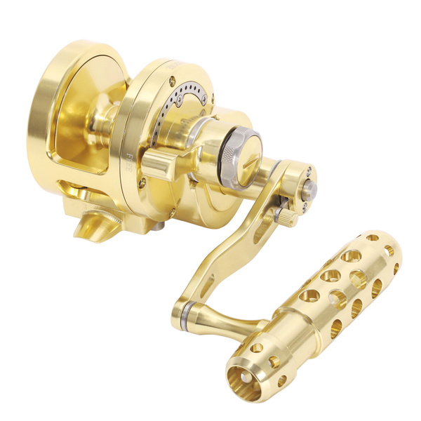 SALTWATER JIGGING BIG GAME FISHING REEL CNC MACHINED 2-SPEED 44LBS LEVER  DRAG DEEP SEA BOAT TROLLING FISHING GEAR RATIO 4.5:1/2.1:1 RIGHT HANDED  ONLY
