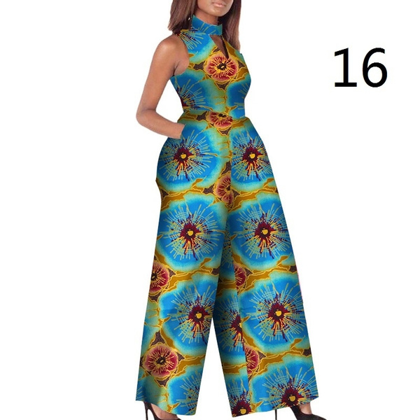 Dayo African Print Bell Bottom Jumpsuit – EzClothin
