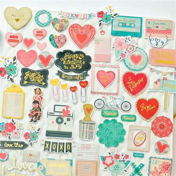 Love Stickers Scrapbooking, Stickers Notebook Love