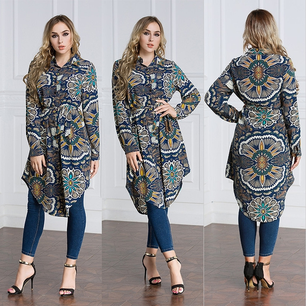 Loose Shirts Blouse Dress 