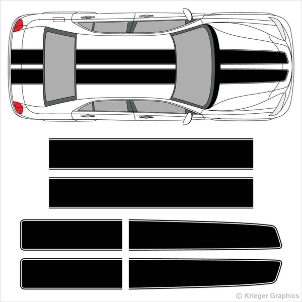 Chrysler PT Cruiser racing rally stripe stripes graphics decals