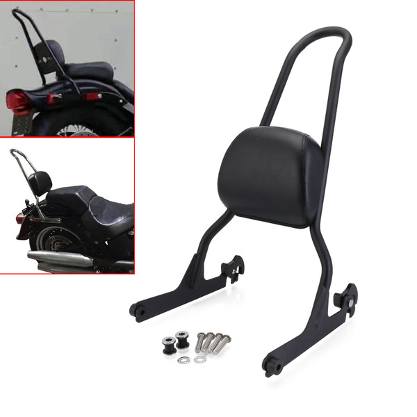 Detachable Luggage Rack Sissy Bar Passenger Backrest Pad For Harley Davidson Fatboy Flstf 07 17 Lo Flstfb 10 17 Softail Cvo Custom Fxstc 06 12 Night Train 06 09 Cross Bones 08 11 Wish