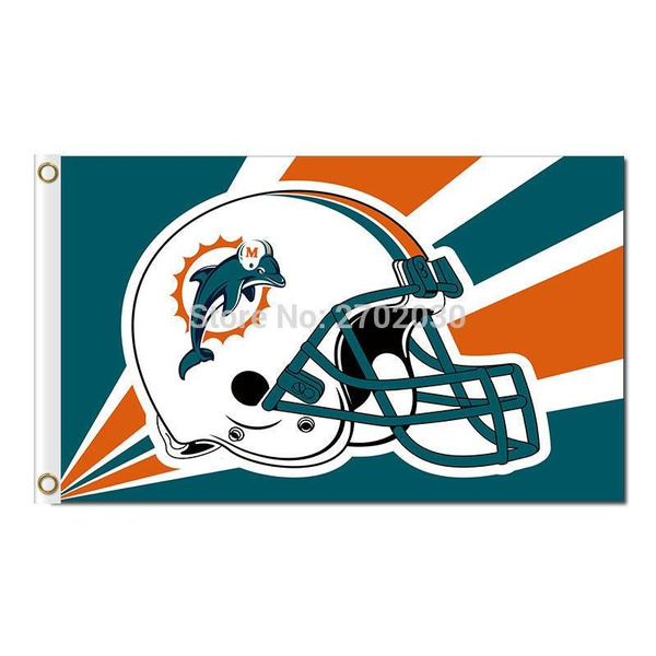 Miami Dolphins Flag-3x5FT NFL Banner-100% polyester-super bowl - flagsshop