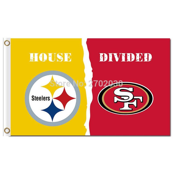 Minnesota Vikings vs San Francisco 49ers House Divided Flag Banner 3x5 ft  NEW