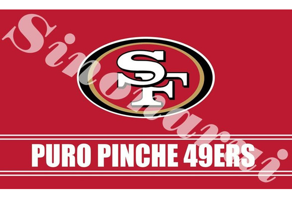 San Francisco 49ers Puro Pinche Banner Flag Custom Flags 90*150CM With  White Sleeve Gromets