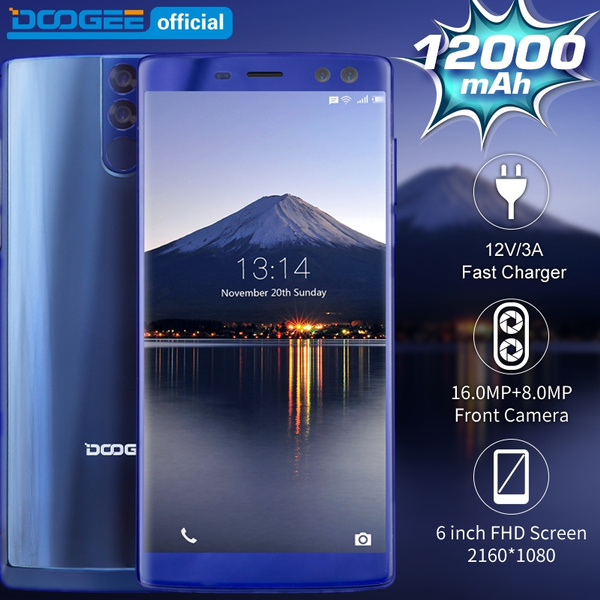 DOOGEE BL12000 Dual Card 4G Smartphone 6.0 inch FHD+ Screen Phone MTK6750T  Octa Core 4GB RAM 32GB ROM Quad Camera 16.0+13.0MP Rear Camera 16.0MP+8.0MP 