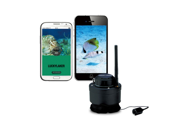 Wireless Underwater Fishing Camera 1080P,Wi-Fi Fish Cam with 64GB TF Card,  Rechargeable Battery Loop Recording, Compatible for iOS and Android 
