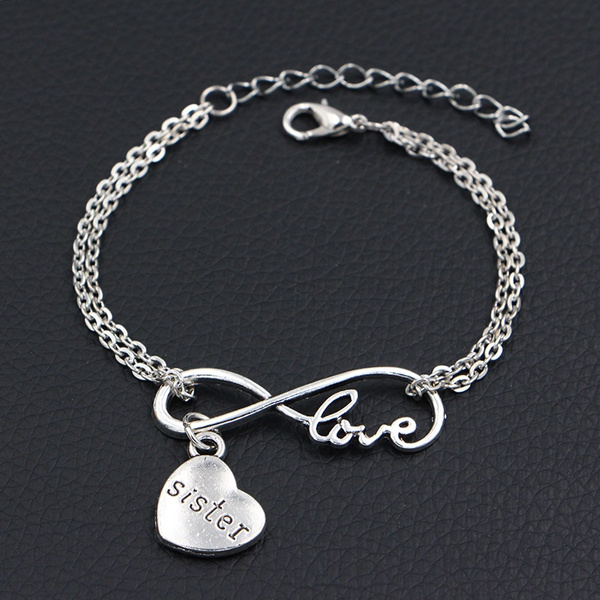 Buy KIKISHOPQ Women Infinity Love Bracelet, Adjustable Charm Forever  Bracelet For Women Girls Custom Name Bracelet Online at desertcartINDIA