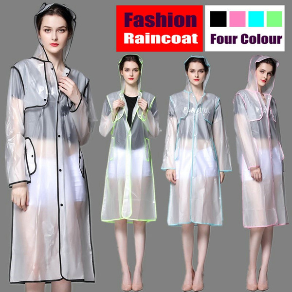 Transparent raincoat outlet womens