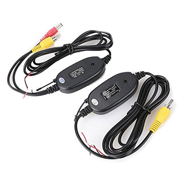 Wireless RCA Video Transmitter Receiver Kit 2.4G For Car Monitor Backup Camera 