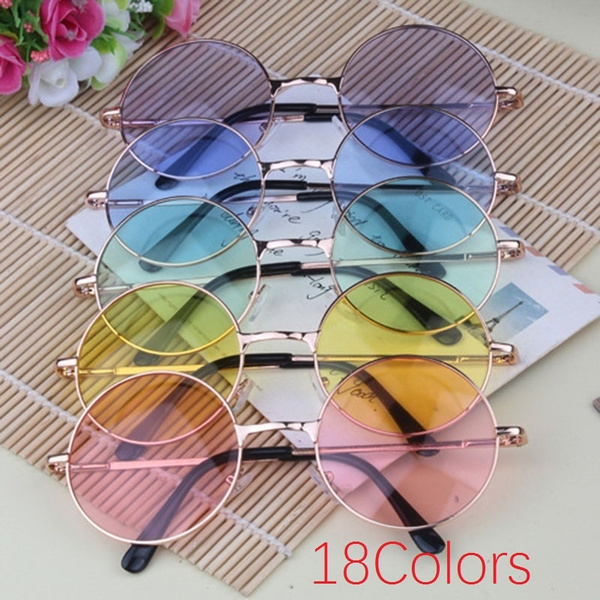 coloured circle glasses