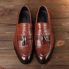 brown, Tassels, allseason, leather shoes