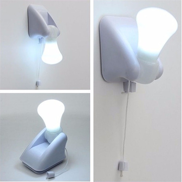 Portable Cabinet Lamp Wall Mount Light Battery Operated Self Adhesive Wire Led Bulb Wish Portable Cabinet Lamp Wall Mount Light, Led Wall Lamp Battery Operated