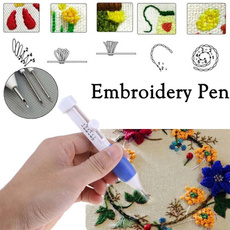 DIY Magic Embroidery Pen Needle Weaving Tool Fancy Set 1.3mm 1.6mm 2.2mm Punch Needle