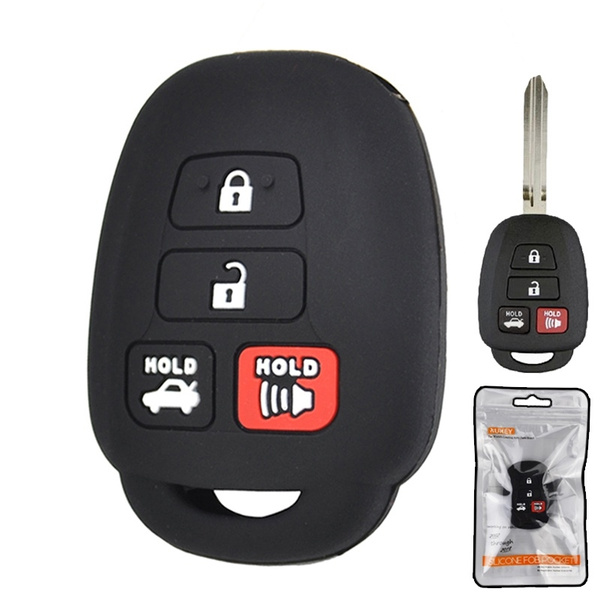 For Toyota IQ Corolla Prius Highlander Yaris Silicone Remote Key Case Fob Cover 