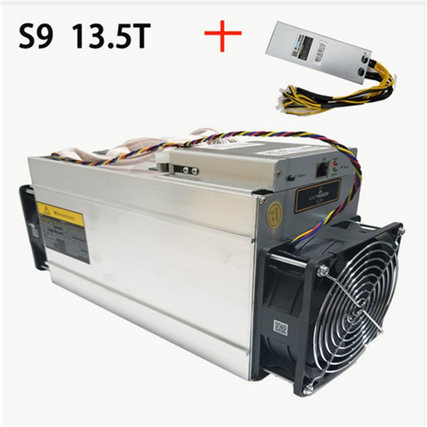 In Stock New AntMiner S9 13.5T Bitcoin Miner ASIC BTC Bitmain