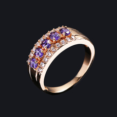 crystal ring, wedding ring, Gifts, gold