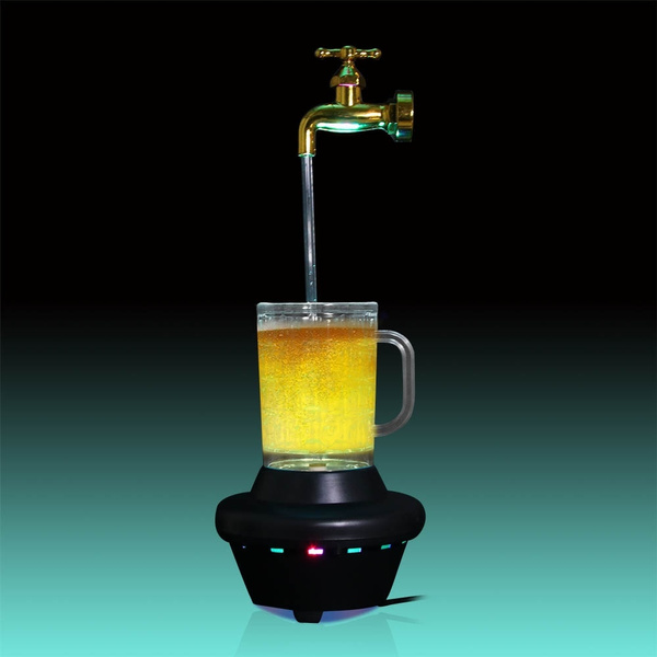 LED Magic Faucet Mug Colorful Night Light Water Floating Fountain FaucetTEU 