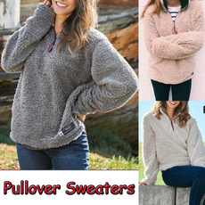 Fashion, fur, pullover sweater, Long Sleeve