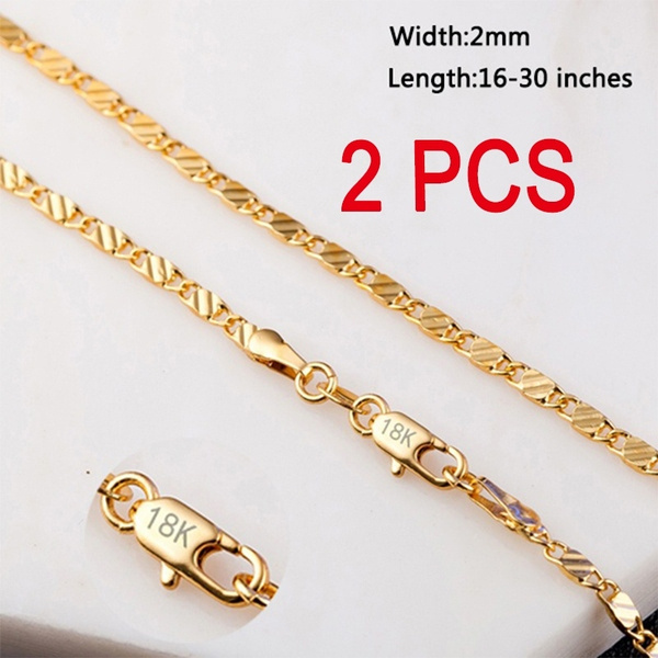  18K Gold Filled Chain for Men Fine Jewelry Gold