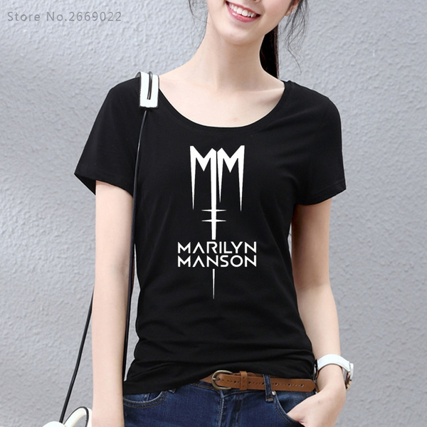 marilyn manson lightning bolt shirt