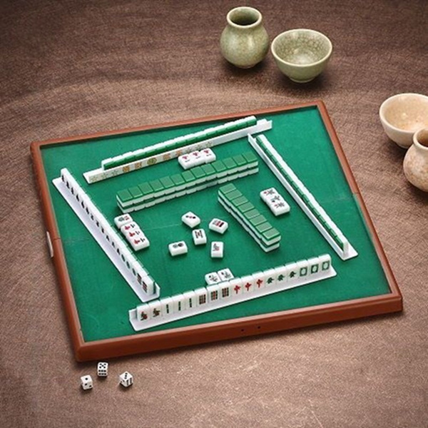 Hohopeti 1 Conjunto Tradicional Mini Mahjong Tapete De Mahjong Jogo Mahjong  Conjunto De Mahjong Tradicional Conjunto De Mahjong Dormitório Majong