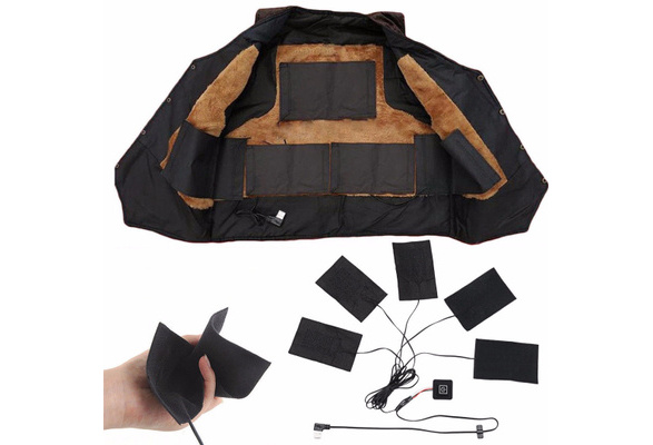 C49E USB Electric Heating Pads Thermal clothes Heated Mobile Warming Gear
