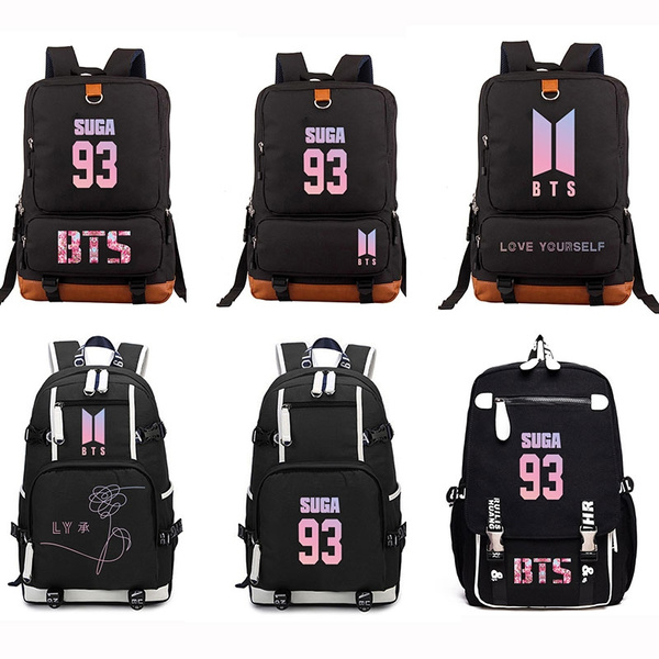 Casual BTS / Bangtan Boys BTS 93 SUGA Backpack Teens Boys