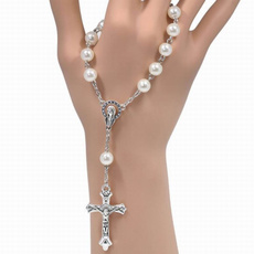Beaded Bracelets, Christian, Pearl Bracelet, Chain