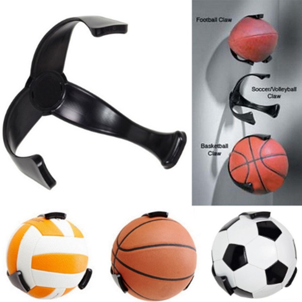 Basketball Football Ball Claw Wall Mount Rack Holder for Rugby Soccer Football 