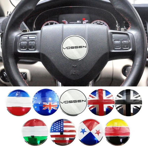 steering wheel car logo diamond decoration sticker