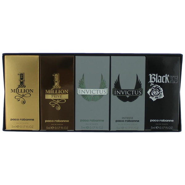 Paco Rabanne Cologne by Paco Rabanne 5 Piece Variety Mini Gift Set