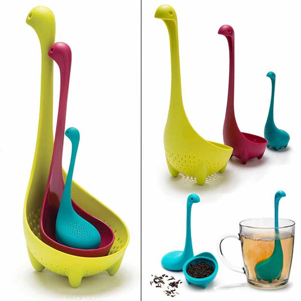 1Pac Stand Nessie Moster Spoons Tea Infuser Filter Kitchen Gadgets Soup ...