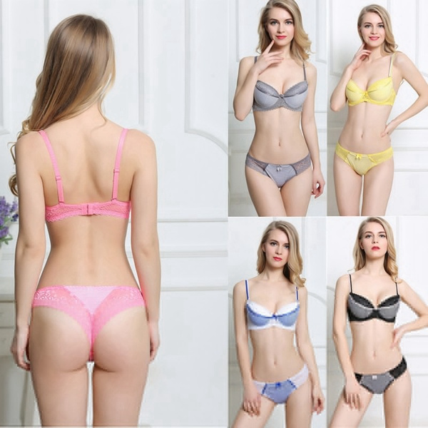 5 Color New Fashion Womens Bras and Panties Women Top Bra Sets