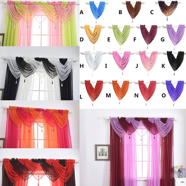Magnificent voile valance New Voile Curtain Swags All Colours Pelmet Valance Nets Curtains Swag Wish
