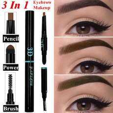 3 In 1 Automatic Eyebrow Pencil Waterproof Anti-sweat Does Not Bloom Lasting Eyebrow Powder