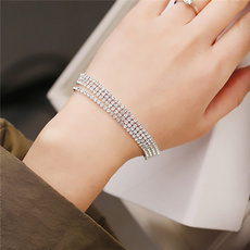 Charm Bracelet, Crystal Bracelet, DIAMOND, Chain