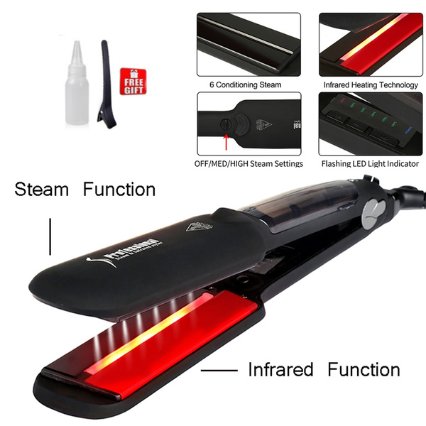 Titanium steam 2024 flat iron