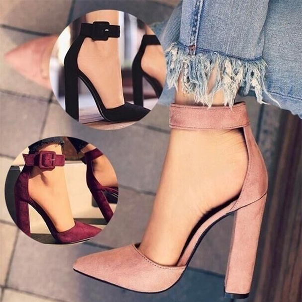 classy block heels